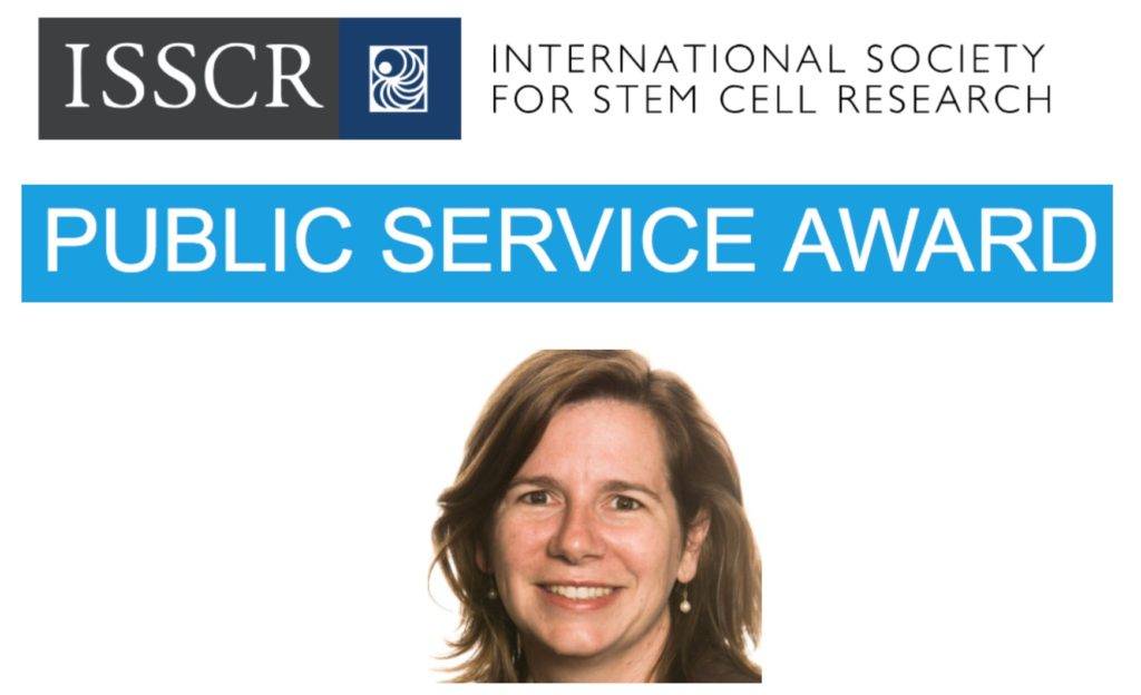 ISSCR awards Megan Munsie the 2018 Public Service Award